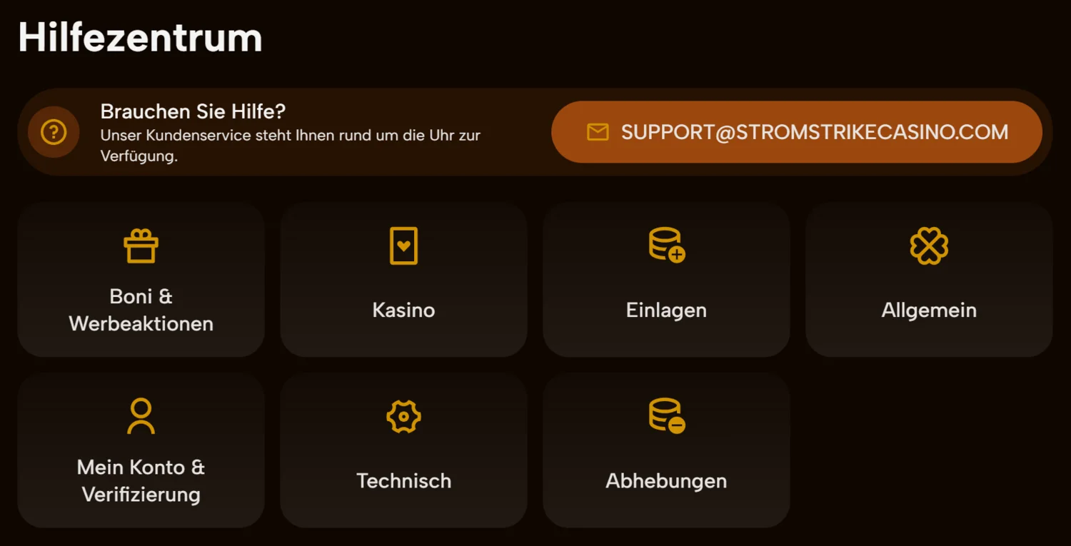 Strom Strike Casino Kundendienst